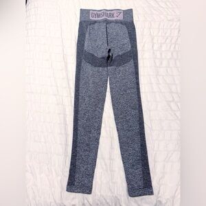 Gymshark Flex High Waisted Leggings Size Small Charcoal Marl Purple Gray